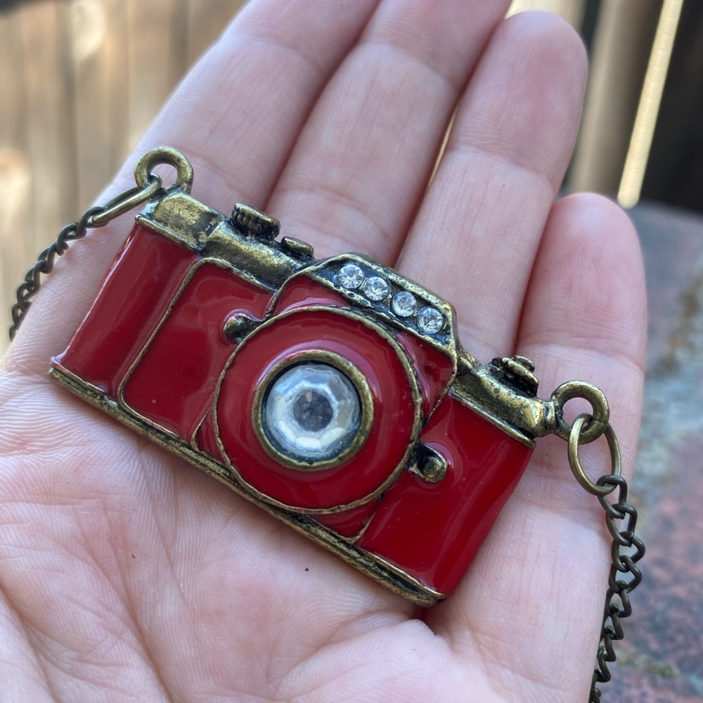 Vintage style Camera necklace